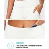 imagebaleaf Womens Bermuda Long Shorts 10quot Knee Length High Rise Athletic Shorts Pull On Workout Walking Golf Running SummerWhite