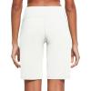 imagebaleaf Womens Bermuda Long Shorts 10quot Knee Length High Rise Athletic Shorts Pull On Workout Walking Golf Running SummerWhite