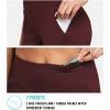 imagebaleaf Womens Bermuda Long Shorts 10quot Knee Length High Rise Athletic Shorts Pull On Workout Walking Golf Running SummerWine Red