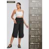imagebaleaf Womens Capri Pants Wide Leg Plus Size UPF50 Lightweight Quick Dry Pants Casual Loose Sweatpants Hiking WalkingBlack