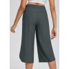 imagebaleaf Womens Capri Pants Wide Leg Plus Size UPF50 Lightweight Quick Dry Pants Casual Loose Sweatpants Hiking WalkingGrey