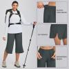 imagebaleaf Womens Capri Pants Wide Leg Plus Size UPF50 Lightweight Quick Dry Pants Casual Loose Sweatpants Hiking WalkingGrey