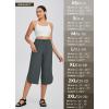 imagebaleaf Womens Capri Pants Wide Leg Plus Size UPF50 Lightweight Quick Dry Pants Casual Loose Sweatpants Hiking WalkingGrey