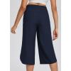 imagebaleaf Womens Capri Pants Wide Leg Plus Size UPF50 Lightweight Quick Dry Pants Casual Loose Sweatpants Hiking WalkingNavy Blue