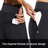imagebaleaf Womens Joggers Lightweight Hiking Pants High Waist 5 Zipper Pockets Quick Dry Travel Athletic UPF50Black 255 Inseam