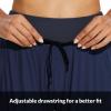 imagebaleaf Womens Joggers Lightweight Hiking Pants High Waist 5 Zipper Pockets Quick Dry Travel Athletic UPF50Navy Blue 255 Inseam
