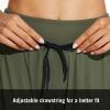 imagebaleaf Womens Joggers Lightweight Hiking Pants High Waist 5 Zipper Pockets Quick Dry Travel Athletic UPF50Rifle Green 255 Inseam