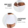 imagebaleaf Womens Pleated Tennis Skirt Golf Skorts for Woman High Waisted Lightweight Athletic Shorts PocketsAwhite