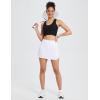 imagebaleaf Womens Pleated Tennis Skirt Golf Skorts for Woman High Waisted Lightweight Athletic Shorts PocketsAwhite