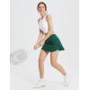 imagebaleaf Womens Pleated Tennis Skirt Golf Skorts for Woman High Waisted Lightweight Athletic Shorts PocketsGreen