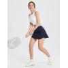 imagebaleaf Womens Pleated Tennis Skirt Golf Skorts for Woman High Waisted Lightweight Athletic Shorts PocketsNavy