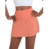imagebaleaf Womens Pleated Tennis Skirt Golf Skorts for Woman High Waisted Lightweight Athletic Shorts PocketsScorched Red Coral
