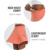imagebaleaf Womens Pleated Tennis Skirt Golf Skorts for Woman High Waisted Lightweight Athletic Shorts PocketsScorched Red Coral