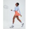 imagebaleaf Womens Pleated Tennis Skirt Golf Skorts for Woman High Waisted Lightweight Athletic Shorts PocketsScorched Red Coral