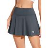 imagebaleaf Womens Pleated Tennis Skirt Skorts for Woman Golf Skirts with Pockets Athletic Running Workout SportsGrey