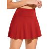 imagebaleaf Womens Pleated Tennis Skirt Skorts for Woman Golf Skirts with Pockets Athletic Running Workout SportsRed