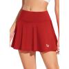 imagebaleaf Womens Pleated Tennis Skirt Skorts for Woman Golf Skirts with Pockets Athletic Running Workout SportsRed