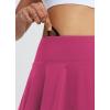 imagebaleaf Womens Pleated Tennis Skirts Athletic Golf Skorts for Women with Pockets Shorts High Waisted Workout Layered RuffleRose