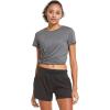 imagebaleaf Womens Short Sleeve Running Workout Shirts Athletic Tops Lightweight Quick Dry Training Yoga CrewneckHeather Gray
