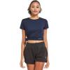 imagebaleaf Womens Short Sleeve Running Workout Shirts Athletic Tops Lightweight Quick Dry Training Yoga CrewneckNavy