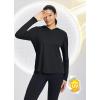 imagebaleaf Womens UPF 50 Sun Shirt with Hoodie SPF Long Sleeve UV Protection Clothing Hiking Fishing Outdoor LightweightBlack