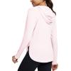 imagebaleaf Womens UPF 50 Sun Shirt with Hoodie SPF Long Sleeve UV Protection Clothing Hiking Fishing Outdoor LightweightPink