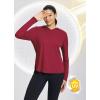 imagebaleaf Womens UPF 50 Sun Shirt with Hoodie SPF Long Sleeve UV Protection Clothing Hiking Fishing Outdoor LightweightRed