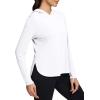 imagebaleaf Womens UPF 50 Sun Shirt with Hoodie SPF Long Sleeve UV Protection Clothing Hiking Fishing Outdoor LightweightWhite