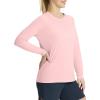 imagebaleaf Womens UPF 50 Sun Shirts Long Sleeve UV Protection Rash Guard Lightweight Quick Dry SPF Hiking Tops OutdoorA01seashell Pink