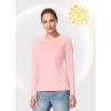 imagebaleaf Womens UPF 50 Sun Shirts Long Sleeve UV Protection Rash Guard Lightweight Quick Dry SPF Hiking Tops OutdoorA01seashell Pink