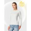 imagebaleaf Womens UPF 50 Sun Shirts Long Sleeve UV Protection Rash Guard Lightweight Quick Dry SPF Hiking Tops OutdoorA01white