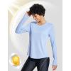 imagebaleaf Womens UPF 50 Sun Shirts UV Protection Long Sleeve SPF Tops Lightweight Quick Dry Outdoor Clothing PocketBlue