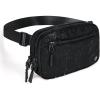 imageBALEAF Belt Bag Women Fanny Packs Crossbody Fashion Waist Pack Water Resistant Adjustable Strap 2L Dark GreyBlack