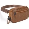 imageBALEAF Belt Bag Women Fanny Packs Crossbody Fashion Waist Pack Water Resistant Adjustable Strap 2L Dark GreyBrown