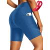 imageBALEAF Womens 4D Padded Bike Shorts Cycling Underwear with Pockets UPF50Blueairide