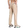 imagebaleaf Mens Running Pants Elastic Waist Lightweight Jogging Stretch Golf Workout Pants with Zipper PocketsKhaki