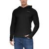 imagebaleaf Mens Sun Protection Hoodie Shirt UPF 50 Long Sleeve UV SPF TShirts Rash Guard Fishing Swimming LightweightStyle 1black