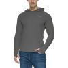 imagebaleaf Mens Sun Protection Hoodie Shirt UPF 50 Long Sleeve UV SPF TShirts Rash Guard Fishing Swimming LightweightStyle 1deep Gray