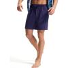 imagebaleaf Mens Swim Trunks with Compression Liner 5 ampamp 7 inch Quick Dry Bathing Suit Swim Shorts with Zippered PocketsNavy Blue