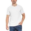 imagebaleaf Mens UPF 50 Short Sleeve Shirts Lightweight Sun Protection SPF TShirts Fishing Hiking Running01white