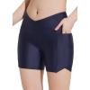 imagebaleaf Womens 5quot Swim Shorts Bottoms Cross Waist Tummy Control Quick Dry UPF50 Bathing Suit with Liner Pockets