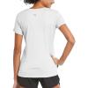 imagebaleaf Womens Short Sleeve Running Workout Shirts Athletic Tops Lightweight Quick Dry Training Yoga CrewneckWhite