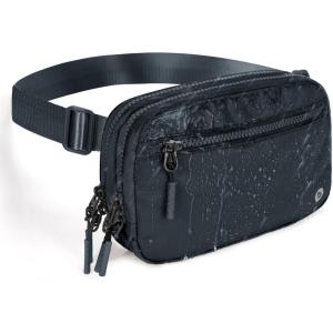 imageBALEAF Belt Bag Women Fanny Packs Crossbody Fashion Waist Pack Water Resistant Adjustable Strap 2L Dark GreyDark Grey