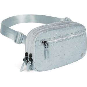 imageBALEAF Belt Bag Women Fanny Packs Crossbody Fashion Waist Pack Water Resistant Adjustable Strap 2L Dark GreyLight Grey