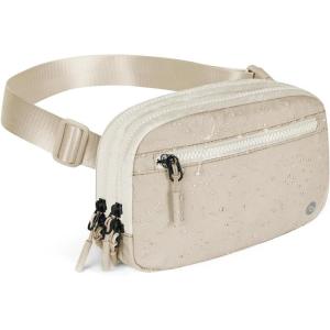 imageBALEAF Belt Bag Women Fanny Packs Crossbody Fashion Waist Pack Water Resistant Adjustable Strap 2L Dark GreyWhite