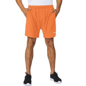 imagebaleaf Mens 5quot Running Athletic Shorts Workout Lightweight Zipper PocketVibrant Orange
