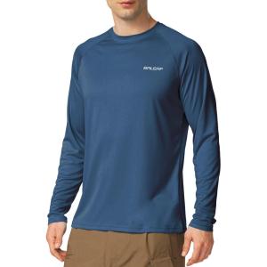 imagebaleaf Mens Sun Protection Shirts UV SPF UPF 50 Long Sleeve Rash Guard Fishing Running Quick Dry Lightweight01bluish Violet