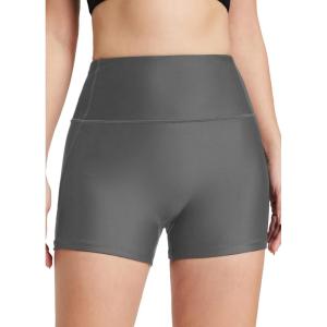 imagebaleaf Womens 3quot5quot6quot8quot High Waisted Swim Shorts Tummy Control Swimsuits Bottoms Modest Board Shorts UPF 50Grey