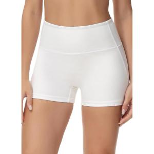 imagebaleaf Womens 3quot5quot6quot8quot High Waisted Swim Shorts Tummy Control Swimsuits Bottoms Modest Board Shorts UPF 50White