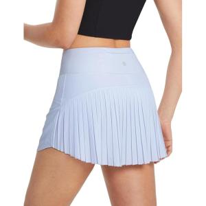 imagebaleaf Womens Pleated Tennis Skirt Golf Skorts for Woman High Waisted Lightweight Athletic Shorts PocketsSnow Blue